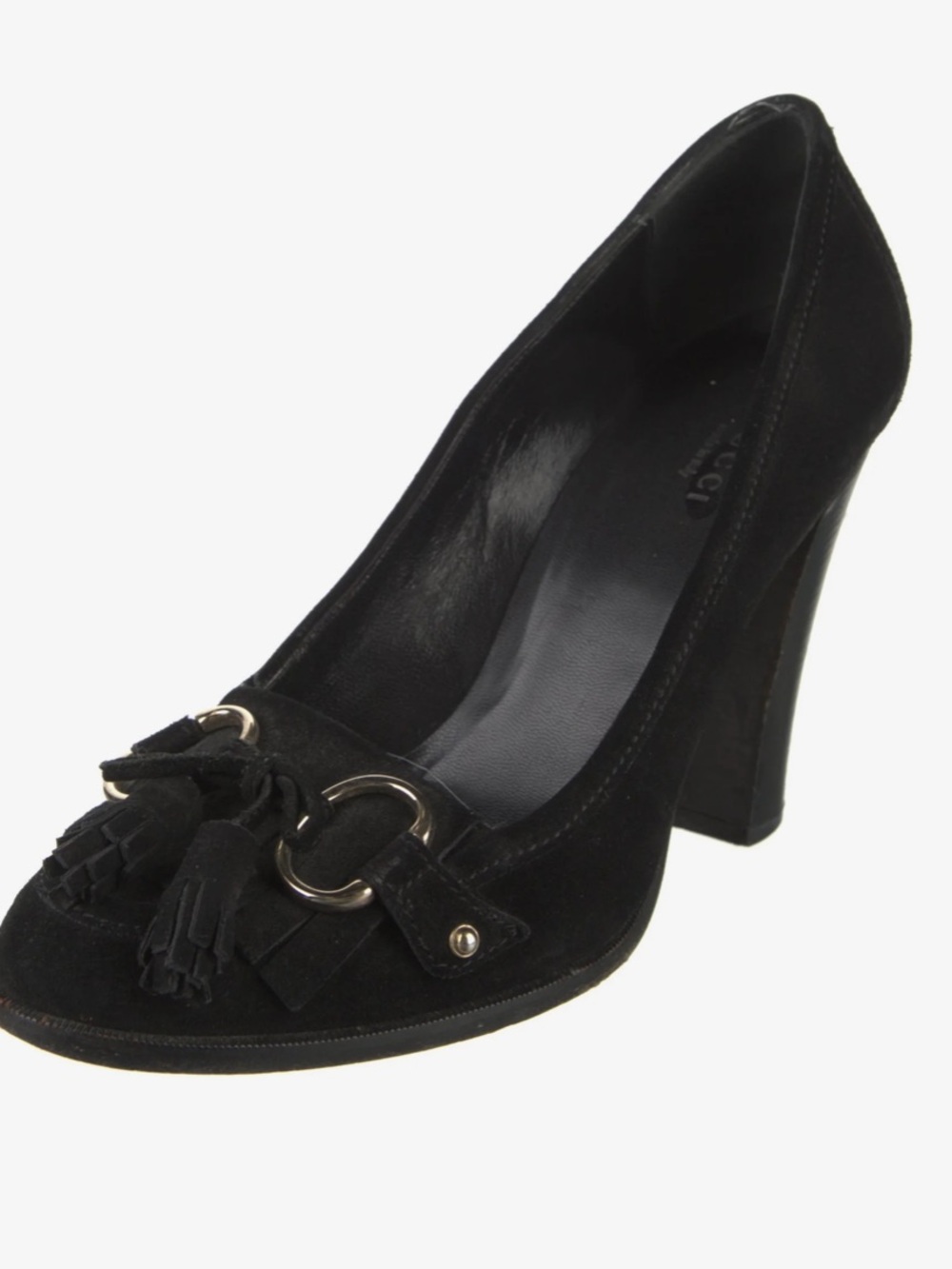Gucci Horsebit pumps with fringe size 8.5